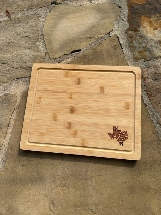 Bamboo Texas Cutting Board